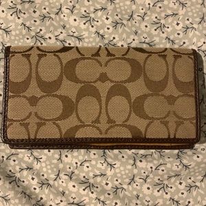 Coach Checkbook Cover